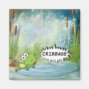 Cribbage Frosch Magnet