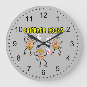 Cribbage Große Wanduhr