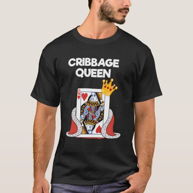 Cribbage Hoodie Shirt Funny Cribbage Queen Player (Vorderseite)