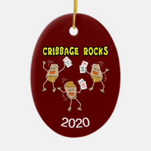 Cribbage Keramik Ornament