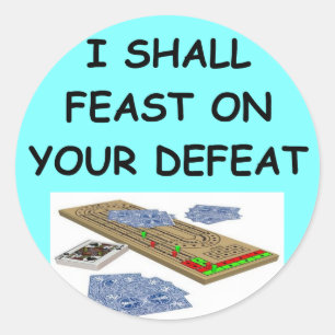 cribbage runder aufkleber