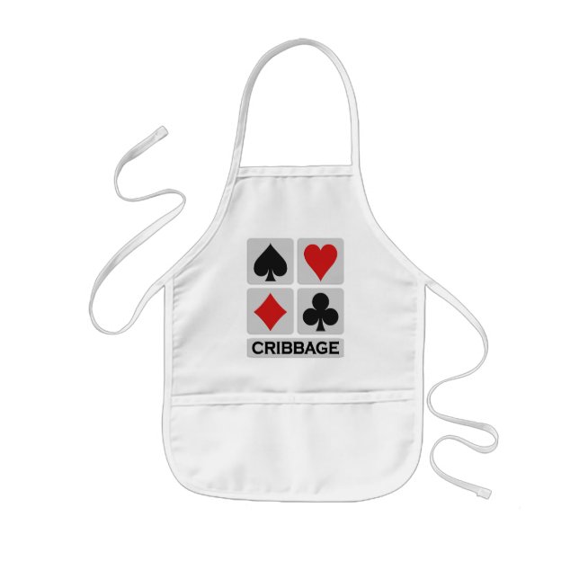 Cribbage-Schürze - wählen Sie Stil & Farbe Kinderschürze (Vorne)