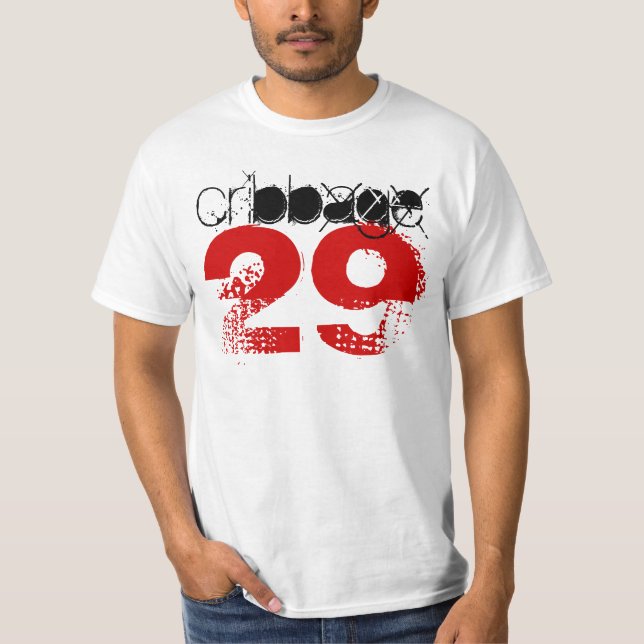 cribbage Spieler ausweichende 29 übergeben T-Shirt (Vorderseite)
