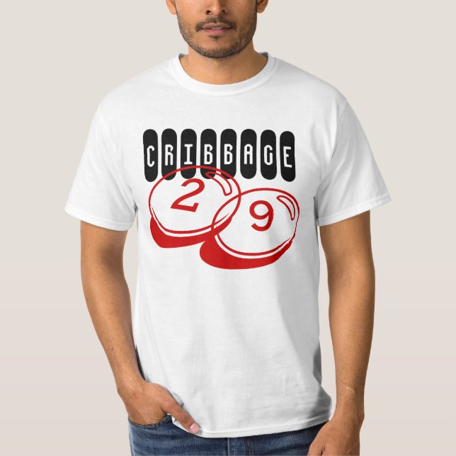 cribbage Spieler ausweichende 29 übergeben T-Shirt (Vorderseite)