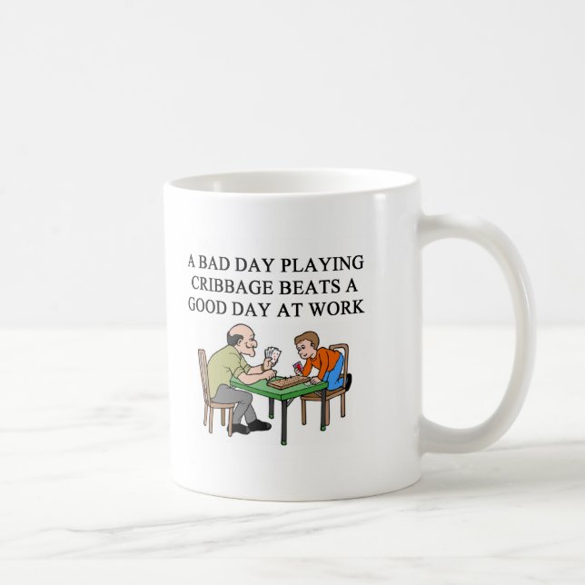 cribbage Spielspieler Kaffeetasse (Rechts)