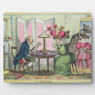 Cribbage, veröffentlicht von Thomas McLean, London Fotoplatte