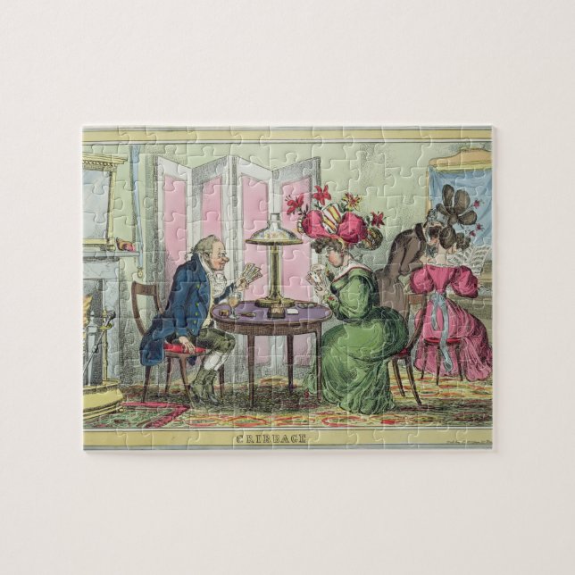 Cribbage, veröffentlicht von Thomas McLean, London Puzzle (Horizontal)