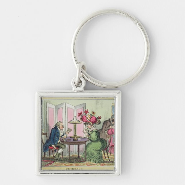 Cribbage, veröffentlicht von Thomas McLean, London Schlüsselanhänger (Vorne)