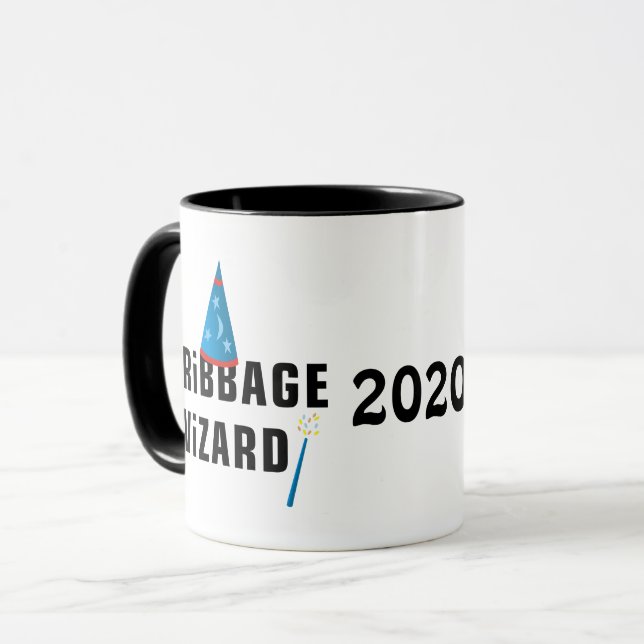 Cribbage Wizard Tasse (Vorderseite Links)