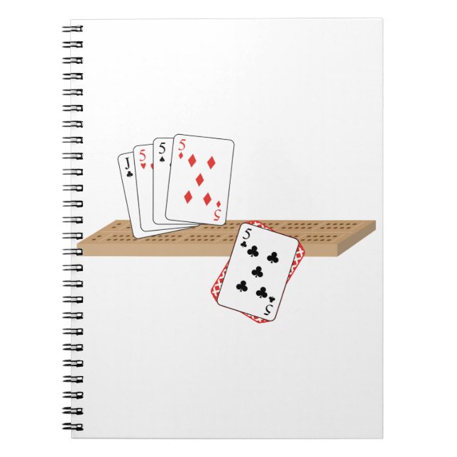 Cribbbage Hand Notizblock (Vorderseite)