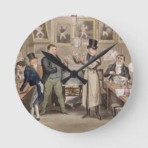 Cribbs Wohnzimmer: Tom, der Jerry und Logik t Runde Wanduhr