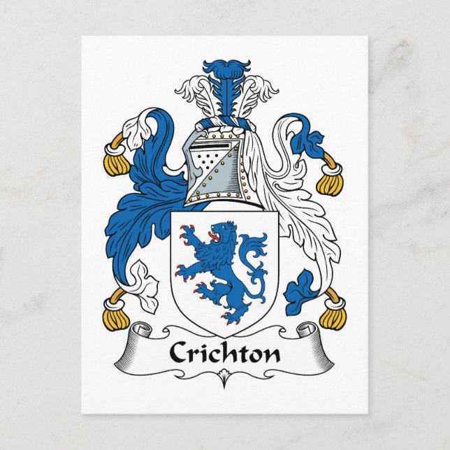 Crichton Familienwappen Postkarte (Vorderseite)
