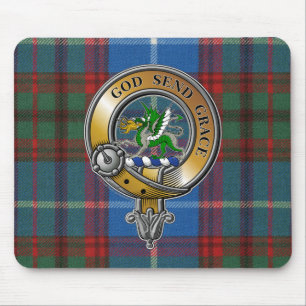 Crichton Tartan & Abzeichen Mousepad