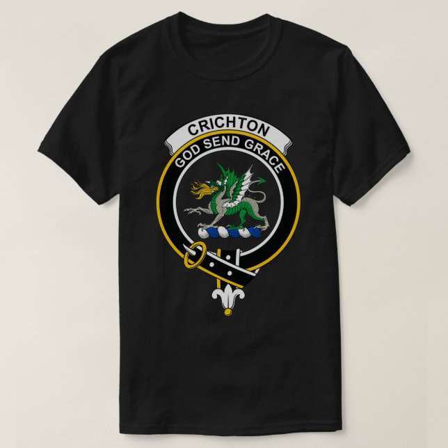 Crichton Wappen Tartan Clan Scottish Clan T-Shirt (Design vorne)
