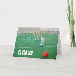 Cricket 60. Geburtstag Karte