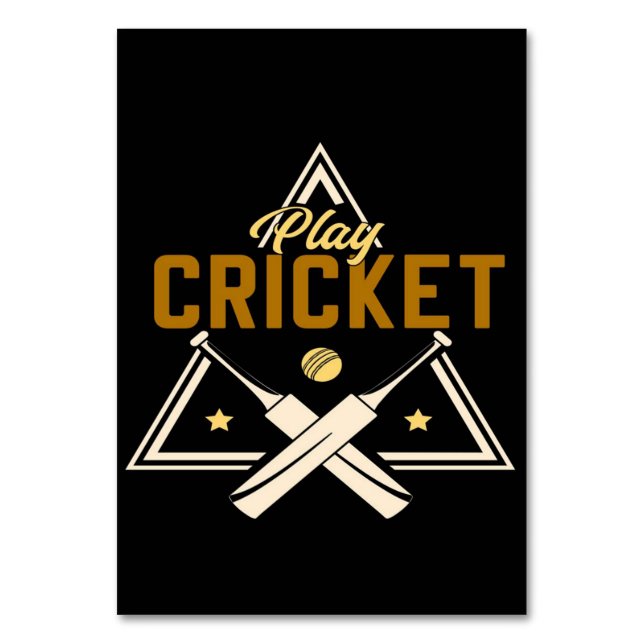 Cricket abspielen tischnummer (Vorderseite)