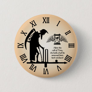 Cricket-Abzeichen Button