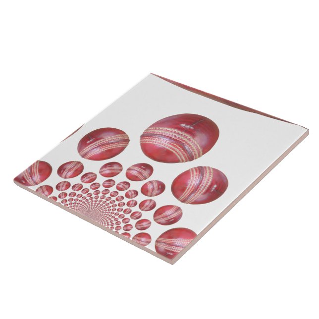 Cricket Ball Print des Sportlover Fliese (Seite)