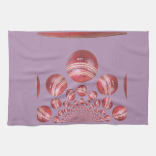 Cricket Ball Print des Sportlover Küchentuch