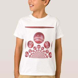 Cricket Ball Print des Sportlover T-Shirt