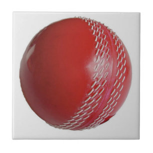 Cricket Ball Red Anpassen mit Ihrem Namen Fliese
