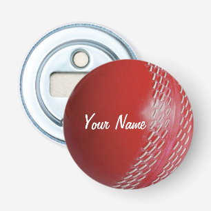 Cricket Ball Red passen sich Ihrem Namen an Flaschenöffner
