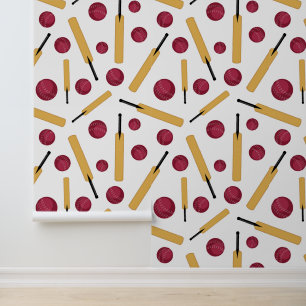 Cricket-Bälle und Cricket-Bälle Gemustert Tapete