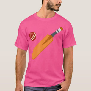 Cricket Bat and Ball Cricket Game T-Shirt