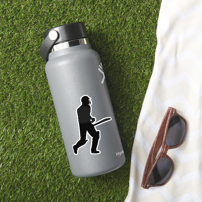 Cricket Batman-Silhouette Aufkleber (HydroFlask Insitu)