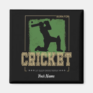 Cricket Batsman Geboren für Game Player und Coach Magnet