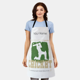 Cricket Batsman Vintag Pitcher Player Coach Schürze