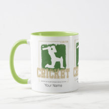 Cricket Batsman Vintag Pitcher Player Coach