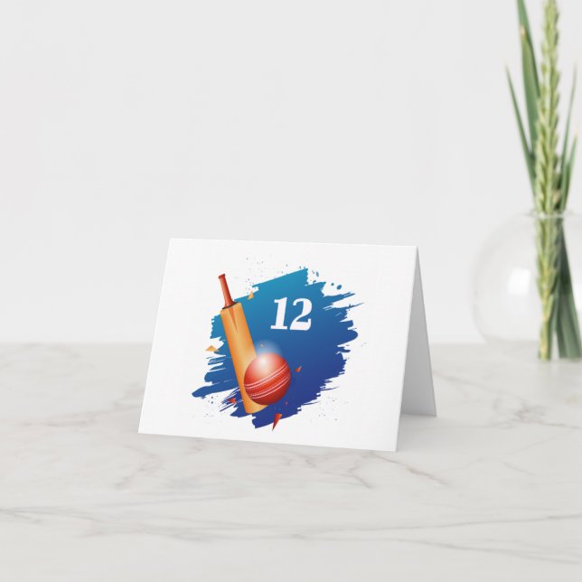 Cricket Birthday Card - 12 Karte (Vorderseite)