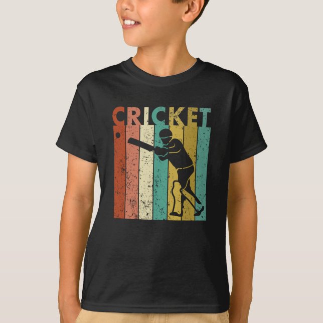 Cricket Bowler Bat Cricketer Geschenk T-Shirt (Vorderseite)