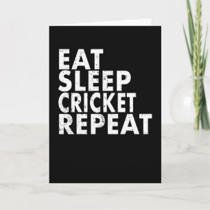 Cricket Bowler Bat Cricketgeschenk Karte