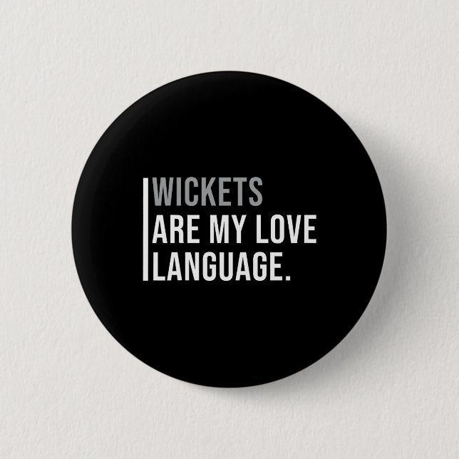 Cricket-Bowler-Meme-Zitat  Button (Vorderseite)