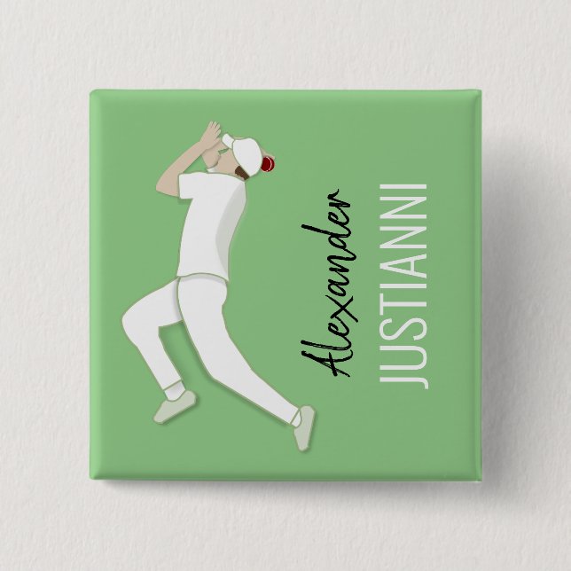 Cricket Button (Vorderseite)