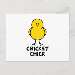 Cricket Chick Postkarte