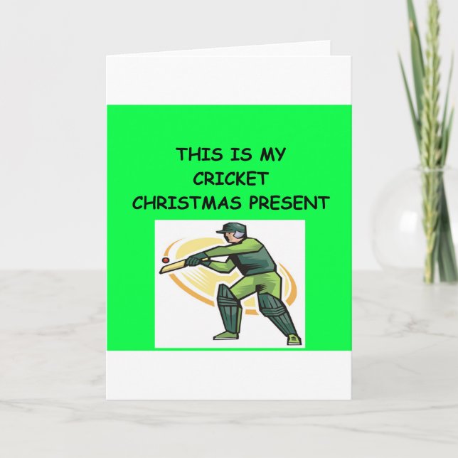 CRICKET Christmas Feiertagskarte (Vorderseite)
