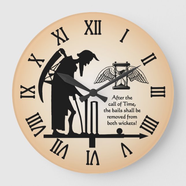 Cricket Clock - Alte Vaterzeit Große Wanduhr (Vorderseite)