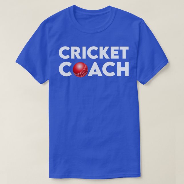 Cricket Coach T-Shirt (Design vorne)
