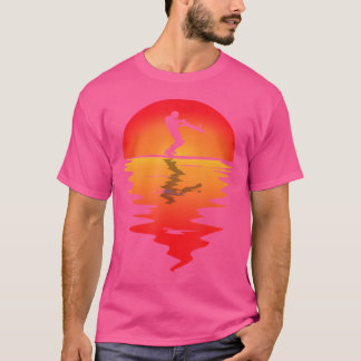 Cricket Cricket Cricket Sunset Cricket Player Cric T-Shirt
