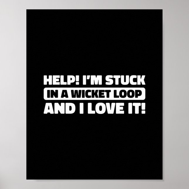 Cricket Cricketing - Umpire Bowler Tsman Cricketer Poster (Vorne)