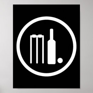 Cricket Cricketspieler Cricketspieler Indien Pakis Poster