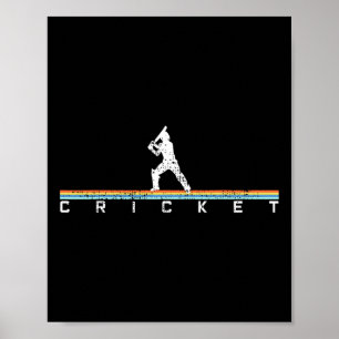 Cricket Cricketspieler Geschenk Tsman Poster