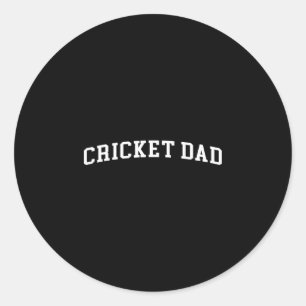 Cricket Dad 2 Runder Aufkleber
