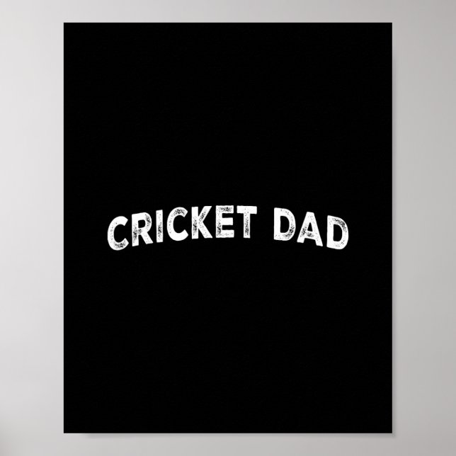 Cricket Dad  Poster (Vorne)