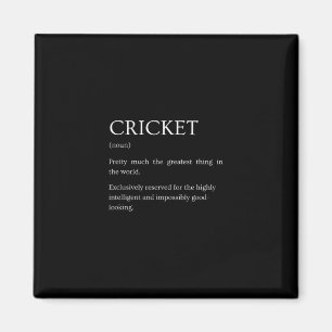 Cricket-Definition - Lustige sarkastische Cricket- Magnet