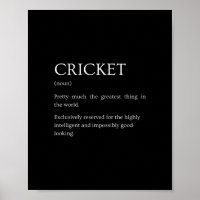 Cricket-Definition - Lustige sarkastische Cricket-