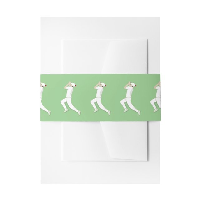 Cricket Einladungsbanderole (Vorderseite Beispiel)